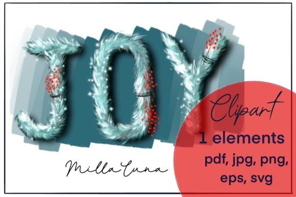 Christmas Design JOY, PNG, SVG, JOY Illustrations Review