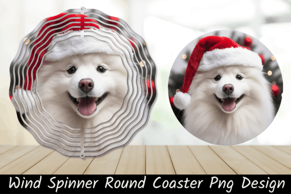 Christmas Japanese Dog Wind Spinner Illustrations
