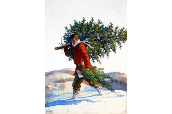 Christmas Tree by N. C. Wyeth: A Designer's Review of Classic Illustrations