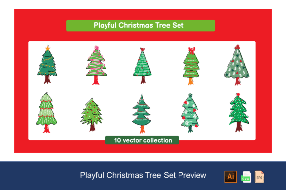 Playful Christmas Tree Set Review for Digital Sellers