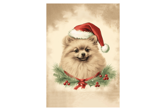 Pomeranian Christmas Card: A Designer's Review of Festive Illustrations