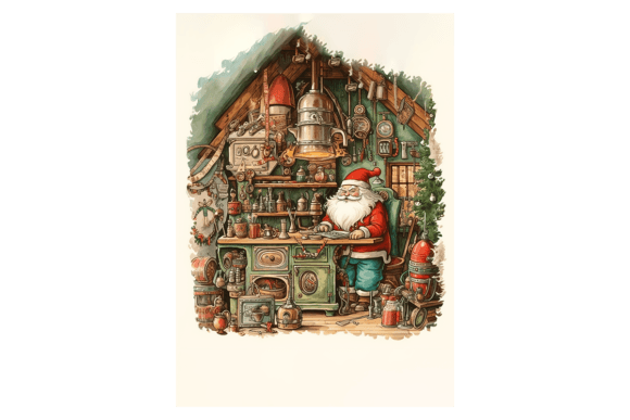 Santa s Workshop Christmas Card 3: A Designer Review of Festive Illustrations