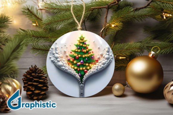 Unzipped 3D Christmas Ornament PNG 02: A Review for Modern Illustrations