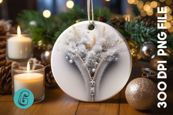 Unzipped Christmas Ornament PNG 07: A Designer's Review for Local Branding