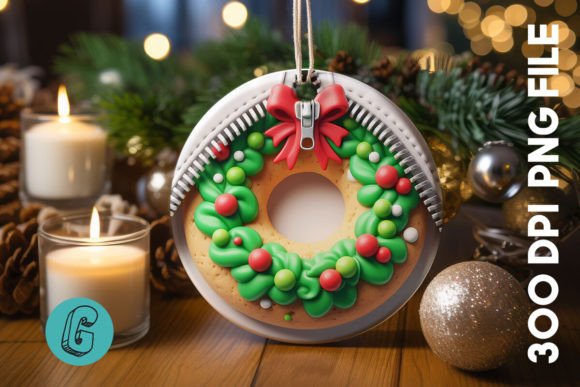 Unzipped Christmas Ornament PNG 08 for Creative Illustrations