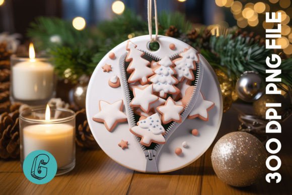Unzipped Christmas Ornament PNG 10 for Creative Illustrations