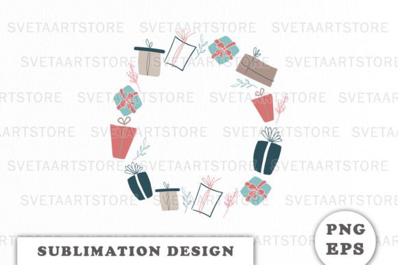 Vector Christmas Wreath for Modern Illustrations