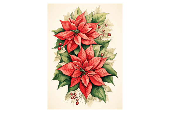 Xmas Flower Christmas Card: A Review for Illustrations